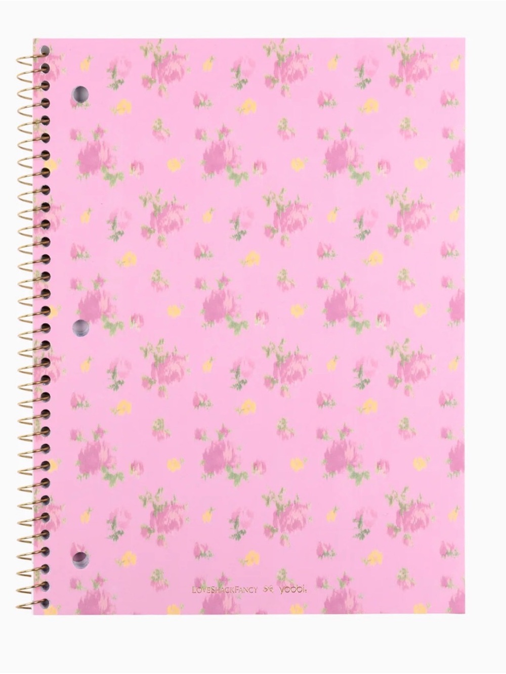 📕🎀 LoveShackFancy │ Yoobi Ikat Rose 1 Subject Notebook🎀